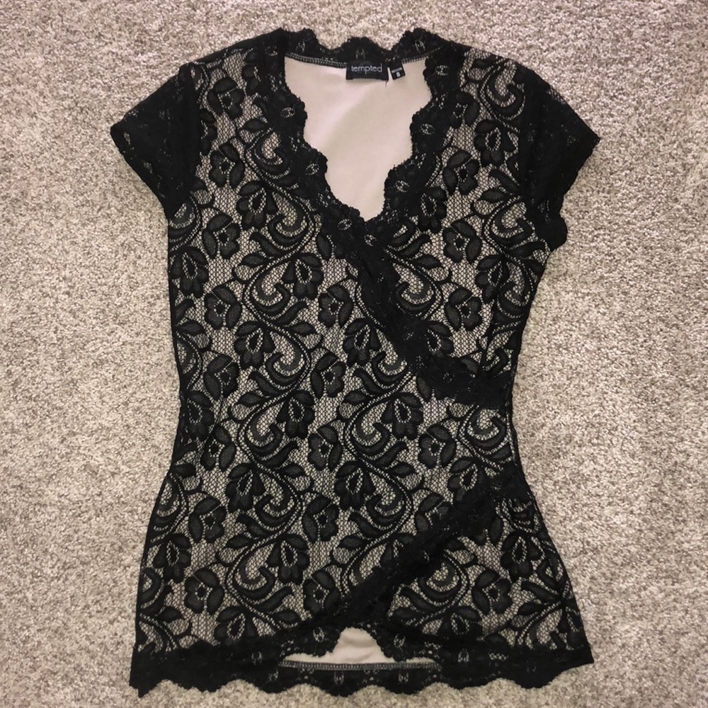 Black Lace Blouse